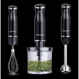 Mixeur plongeant 3 en 1 - Techwood TMS-9666 - Inox Noir