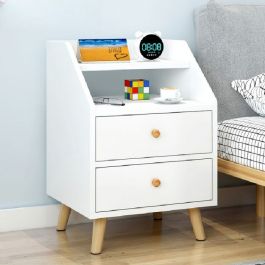 Table de nuit Home Intérieur - 60x50x35 cm - Blanc