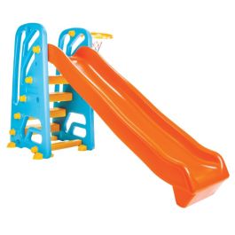Toboggan enfant Pilsan 06-142 - Wave Slide avec panier - Bleu/Orange