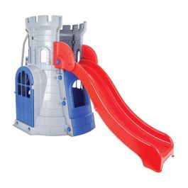 Toboggan enfant Pilsan - 07-962 - Castle Slide GM - Gris/Rouge