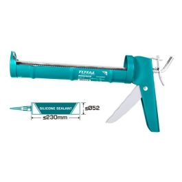 Pistolet de silicone 9" 230 mm x 52 mm vert - TOTAL