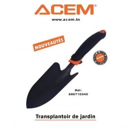 Transplantoir de jardin noir & orange 280710340 - ACEM