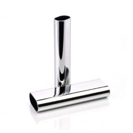 Tube rideaux chrome oval - Cromocort