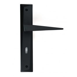 Tulipe noir poignee sur plaque pt - Stap