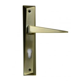 Tulipe poignee sur plaque bronze gt - Stap