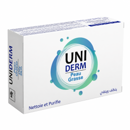 Uniderm Savon Peaux Grasses 90g - Nettoyant Visage Purifiant