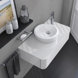 Lavabo a poser Sanitana UP CIRCULAIRE - Blanc