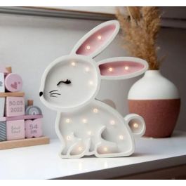 Veilleuse Pour Enfants et Bébés - Lapin 3D - Bois - LED