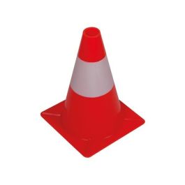 Cône signalisation PVC - 30 cm rouge et blanc 1190-30 - VELLEMAN