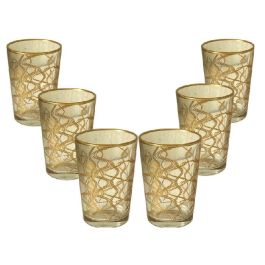 Verre à eau GLASSCO MKR-10066 - 6 pièces - Dorée