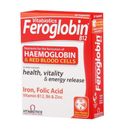 VITABIOTICS Feroglobin Complément Alimentaire 30 Capsules