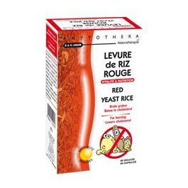 PHYTOTHERA Complément Alimentaire Levure de Riz Rouge 60