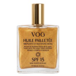 VOG Huile Sèche Pailletée SPF15 - Protection & Éclat Solaire