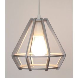 Suspension Bois - Ø20 - Argent-ARMIN HOME