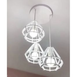 Suspension 3 Lampes - Blanc-ARMIN HOME