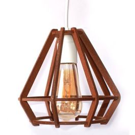 Suspension Bois - Ø20 - Style Vieilli-ARMIN HOME