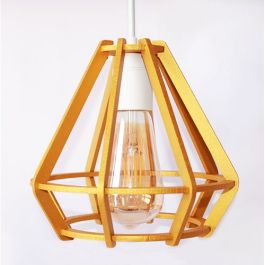 Suspension Bois - Ø20 - Gold-ARMIN HOME