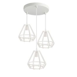 Suspension 3 Lampes - Blanc V1-ARMIN HOME