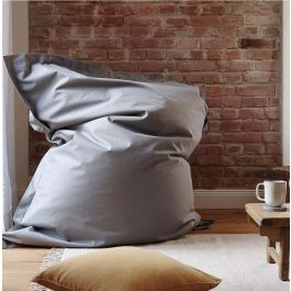 Pouf XXL Imperméable multi positions L*L*H = 140*100 cm-Gris