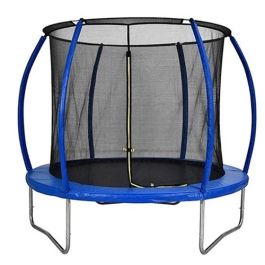 Trampoline enfant Ranim 8224014000630 - 366 cm - Acier galvanisé - Bleu