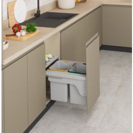 POUBELLE S-2382-G 6+16L 45CM 414*470*380 STARAX