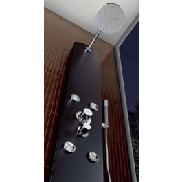 Colonne de douche hydro-massage noir YN - SANITANA 