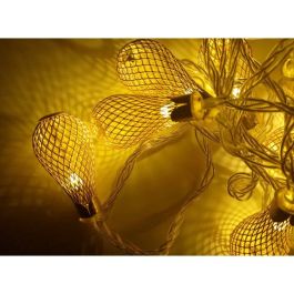Guirlande Lumineuse Rideau à Lumière LED - Forme Poire - 3 mettre - Jaune