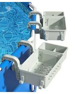 Paniers de Rangement piscine -  32 x 22 x 12 cm - Gris