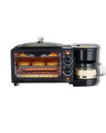 Four électrique 3 en 1- Machine à Café - Sandwich-Petit Déjeuner