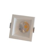 Spot zamac carre blanc led 5w 3000k lum/ind ekoled