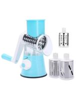 Hachoir Manuelle de Découpage - 3 Différents Lames - Bleu