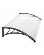 Abri de porte en polycarbonate fumé 150*100*25 CM