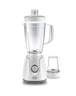 Blender Black & Decker BX4030-B5 - 400W - 1.5L + 1 Moulin - Blanc