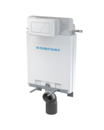 Kit mécanisme de chasse encastrable a100/1000+plaque m270 blanc - KOMFORT