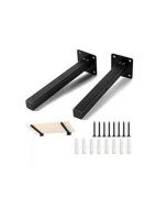 Supports d’étagère Mural - ACIER - NOIR - L/P (6/25)cm