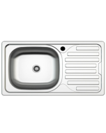 Évier Cuisine Inox 80 x 50 cm - Avec Vidage/Siphon - ASIL