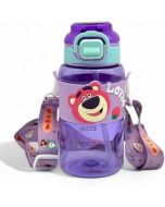 Bouteille d’eau pour enfants avec paille intégrée - 600 ml