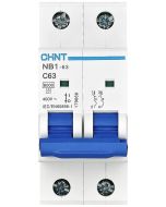 DISJONCTEUR NB1-63 2P C25 6KA CHINT