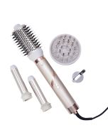 Coffret Brosse Soufflante 5 En 1 Florence - HK455BG -1000 W -  Beige