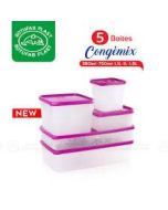 Lot de 5 cogemix - transparents cv mauve