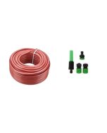 Kit tuyau d'arrosage complet - 50 M - diam 16mm - Rouge