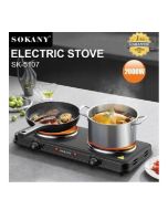Double Plaque de Cuisson électrique Sokany Sk-5107 - 2000 W - Noir