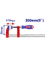 Serre joint 50x200mm force 170kg emtop  ECLPF05201