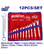 Jeu de 12 clés mixtes 6-24mm emtop  ECSS11201