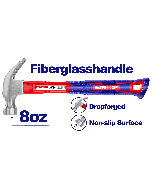 Marteau arrache clous 220g m-fib emtop  EHAMCH0801