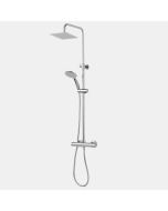 Ensemble colonne de douche thermostatique - FRAMO - chromé - acier inoxydable 