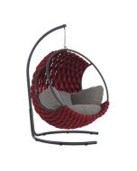 Fauteuil suspendu ESPACE HOME 196x110x125cm - rouge 