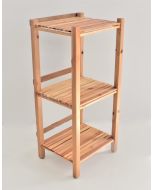 Étagère de rangement - Pour salle de bain - En bois 46*46*100 cm - 3 étages