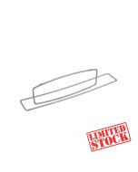 Porte serviettes : 40x7x10 cm - Gris + Set de 2 crochets en plastique