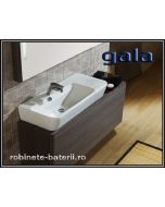 Lavabo a poser ou au mur Sanitana Asymetrie - Blanc